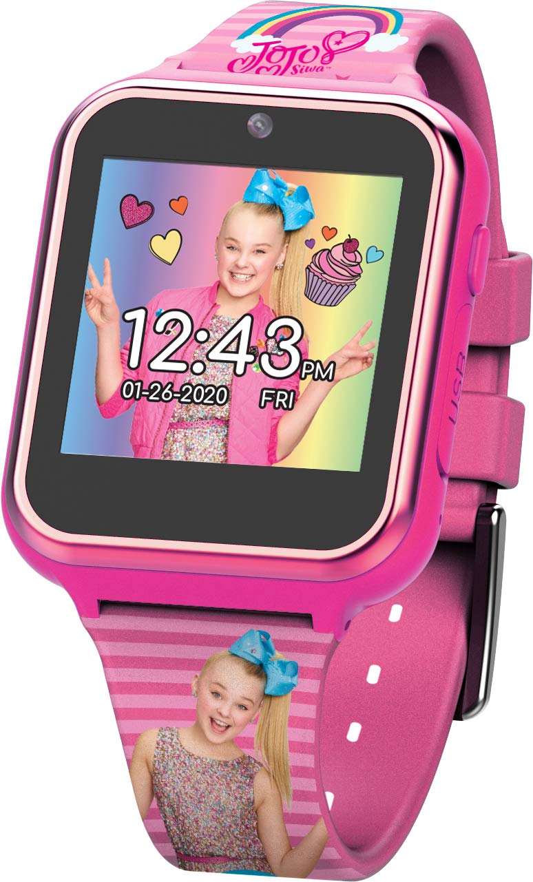Accutime Kids Nickelodeon JoJo Siwa Educational Learning Touchscreen Smart Watch Toy for Girls - Selfie Cam, Learning Games, Alarm, Calculator, Pedomete $12.99