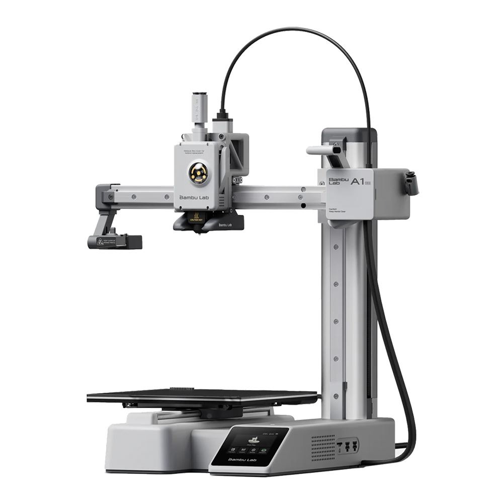 Bambu Lab A1 mini 3D Printer; 2.4 Color IPS Touch Screen; Automatic Leveling; PEI Smooth Bed; 180 x 180 x 180mm Print Size - $199.99