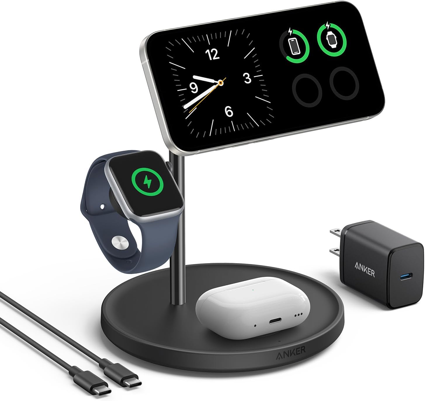 Anker 3 in 1 Apple charging stand (phone, watch, pods) - $70 $69.98