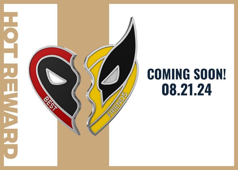 Wednesday at 9AM PT Deadpool And Wolverine Enamel Pin Set 700 DMI