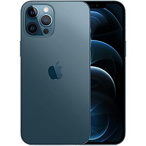 Apple iPhone 12 Pro, 256GB, Pacific Blue - Fully Unlocked (Renewed)