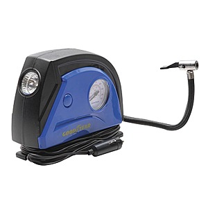 Goodyear Portable Tire Inflator/pump 12v DC $10 or less, free ship to store Menards