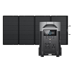 Ecolfow Delta Pro w/ 400w solar panel at Home Depot for $2499 - $2499