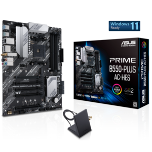 ASUS Prime B550-PLUS AC-HES AMD AM4 (3rd Gen Ryzen) ATX Motherboard $100