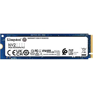 1TB Kingston NV2 M.2 2280 PCIe 4.0 x4 NVMe SSD $31.75 + Free Shipping