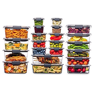 22-Piece Rubbermaid Brilliance Plastic Food Storage Set (22 Containers w/ Lids) $65 + Free Shipping