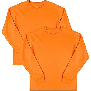 Fruit of the Loom Men's Eversoft Cotton Long Sleeve T Shirts, Breathable  - $  10.17