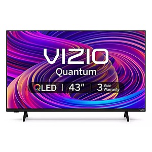 VIZIO 43 Class Quantum Series QLED 4K Smart TV 3 year warranty PICKUP YMMV $179.91