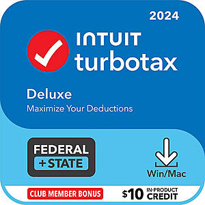 Turbotax sale at Sams Club $36.99 to $113.99 - Email delivery