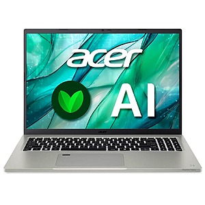 Acer Aspire Vero 16: 16" QHD+ IPS, Intel Ultra 7 155U, 16GB DDR5, 512GB SSD $500 + Free Shipping