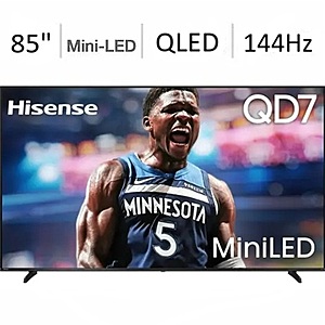 85" Hisense QD7 144Hz QLED Mini-LED 4K UHD Smart Fire TV $1000 + Free Shipping