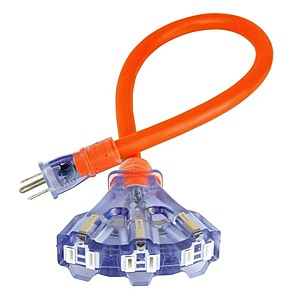 Extension cord 2 x 50 ft, with triple tap adapter, 12/3 gauge $47.99