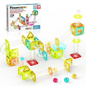 PICASSO-TILES 45 PC Magnetic Building Block Set for Kids 3+ $11.99