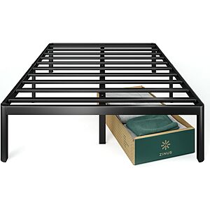 ZINUS King 16 Inch Metal Platform Bed Frame $54.18 at Woot!