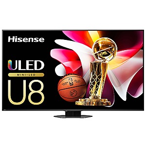 Hisense - 85" Class U8 Series ULED Mini-LED 4K UHD Smart Google TV $1499.96