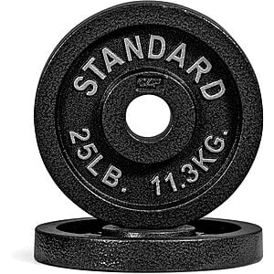 Pair of 25-Lbs CAP Barbell Olympic Weight Plate w/ 2" Center Hole $42 + Free Shipping