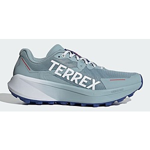 adidas Men's Terrex Agravic 3 Trail Running Shoes (Grey/Cloud White/Blue)  + Free Shipping