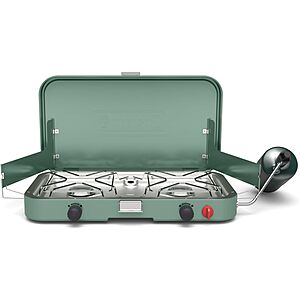 Coleman Cascade 222 2-Burner 22,000 BTU Propane Camping Stove $98 + Free Shipping