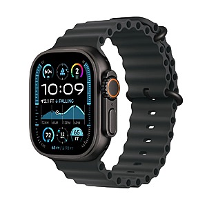 Apple Watch Ultra 2 (GPS + Cellular) 49mm Black Titanium Case $650