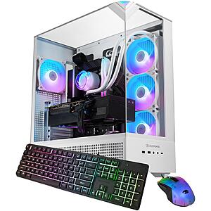 iBUYPOWER Element 9 White Gaming PC: Ryzen 7 7800X3D, RTX 5070Ti, 32GB DDR5, 1TB SSD $1899.99