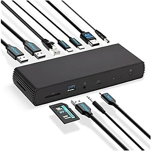 Amazon Basics Thunderbolt4/USB4 Pro Docking Station  + Free Shipping w/ Prime