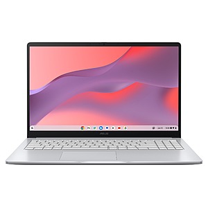 $139：ASUS CX15 15.6 inch FHD IPS Chromebook Laptop Intel Celeron N4500 4GB RAM 128GB eMMC Pure Gray