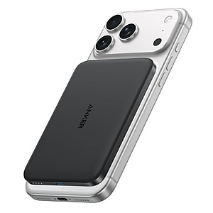 Prime $39.99 Anker Nano Power Bank, Ultra-Slim 5,000mAh Magnetic Battery Pack, Qi2 Certified 15W Max Ultra-Fast MagSafe-Compatible Portable Charger for iPhone Air/17/16/15
