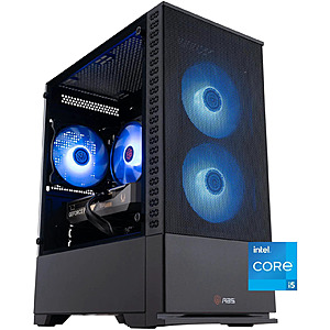 ABS Cyclone Aqua Gaming Desktop PC-Win 11, Intel Core i5-14400F, GeForce RTX 5060, 32GB DDR4, 1TB SSD $799.99 Free Ship