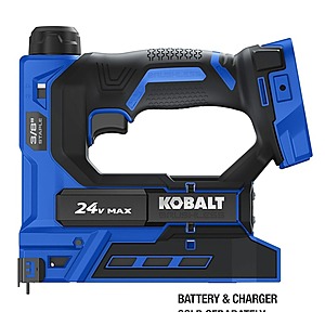 Kobalt XTR 20 -Gauge 3/8-in Medium crown Finish Stapler ( Battery and Charger Not Included ) $49.99 YMMV Tool Only