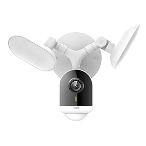 Tapo 2K QHD Wi-Fi Smart Hardwired Outdoor Floodlight Security Camera, Smart AI Detection, 2800 Lumens, Motion-Activated $79.99