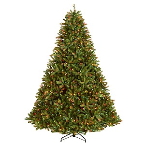 National Tree Company 7.5 ft Pre-Lit Jersey Fraser Fir Full Artificial Christmas Tree,1,250 Multicolor Lights,3,144 Tips $179.99