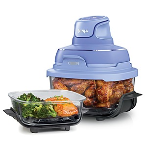 Ninja | Air Fryer | Crispi 4-in-1 Portable Cooking System | 4QT & 6 Cup Glass Containers,Crisper Plates & Storage Lids Included | Microwave,Freezer & Dishwasher Safe $139.99