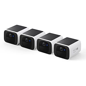 eufy 4-Pack Security S220 SoloCam 2K Solar Wireless Outdoor Cameras $180