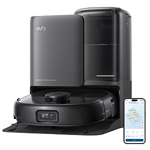 $599.99: eufy Robot Vacuum E25, 20,000 Pa Turbo Suction,Roller Mop with HydroJet System, All-in-One Robot Vacuum and Mop Combo, Edge-to-Corner Cleaning, Zero-Tangle Design, AI Obst