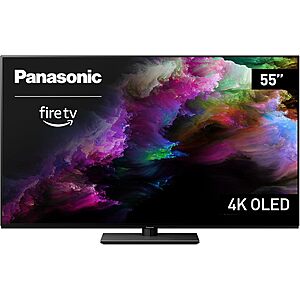 Panasonic Z85 Series (2024 Model) 55-inch OLED 4K Ultra HD Smart Fire TV, Dolby Vision IQ, HDR10+ Adaptive, 120Hz Refresh Rate - 55Z85AP $649.99