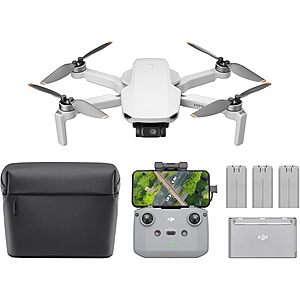 DJI Mini 4K Camera Drone Combo w/ 3 Batteries & RC-N1C Controller $309 + Free S&H