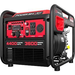 PowerSmart 3600W Portable Gas Inverter Generator $245 + Free S&H