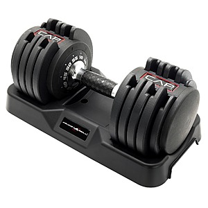 55-lbs CAP Barbell Adjustabell Dumbbell w/ Contoured Full-Rotation Handle $99 + Free S&H