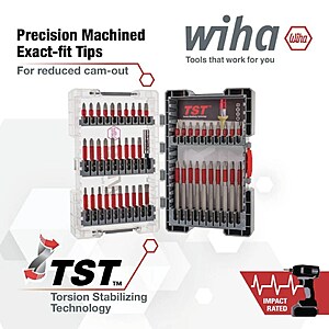 Wiha 50 Piece MaxxTor Impact Bit Set - $14.98