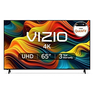 VIZIO 65" Class 4K Series LED Smart TV + 3 Year Warranty $269