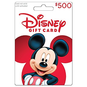 $500 Disney eGift Card at Sams for $450 (April 29 - May 31)
