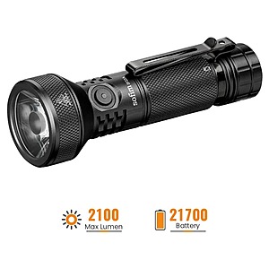 Sofirn IF22A 2100 Lumen 690m Rechargeable Thrower Flashlight $22.90 + Free S&H
