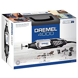 Dremel 1.6A 6" Rotary Tool w/ 2 Guides, Grip Attachment & 36 Accessories $48.10 + Free S&H