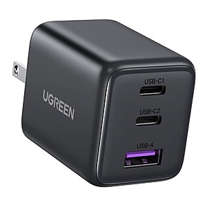 UGREEN 3-Port 30W USB C Charger, compact size, PD PPS fast charging, May 29 only @ Amazon