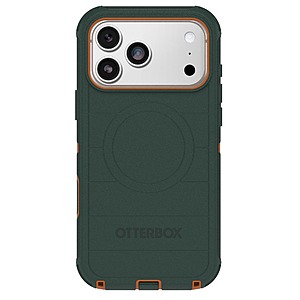 $45.99: OtterBox iPhone 17 Pro Max Defender Pro Series Case, Green Intrigue