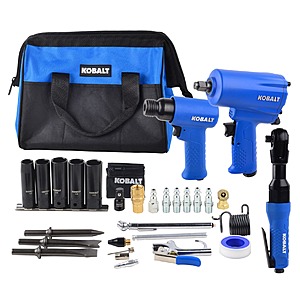Select Stores: 31-Pc Kobalt Multipurpose Air Tool Kit