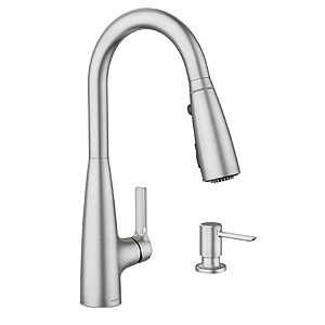 Moen Haelyn Single-Handle Pull-Down Sprayer Kitchen Faucet w/ ColorCue from $160.65 + Free S&H