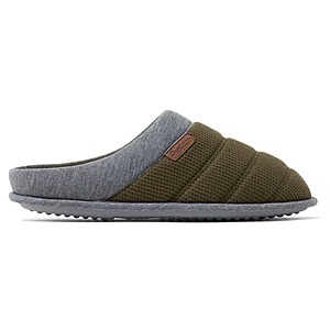 Dearfoams Men's Cozy Comfort Bound Knit Clog Slippers (Green)