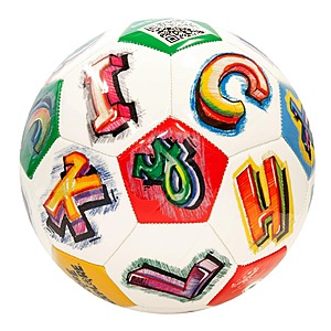 Crayola Official Soccer Ball - Unisex Kids - CRAY80BL Alphabet2 Size 5 $6.98