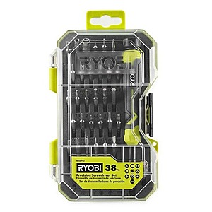 38-Pc RYOBI Precision Screwdriver Set $9.95 + Free S&H